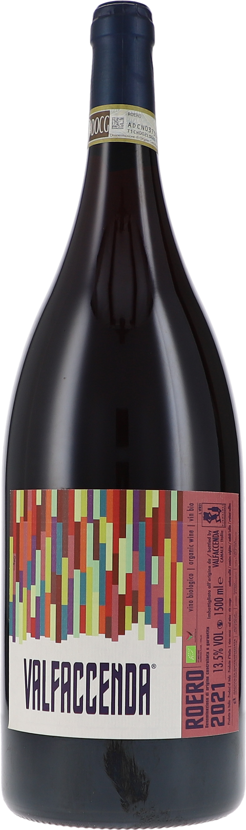 Weinflasche Valfaccenda Roero rosso DOCG BIO, Rotwein aus dem Piemont