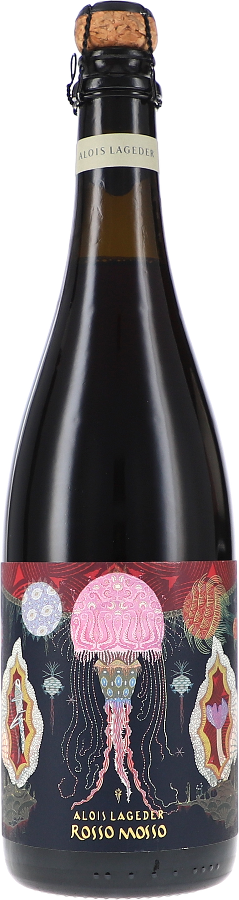 Weinflasche Alois Lageder Rosso Mosso, Vino Spumante Rosso Extra Brut BIO, Schaumwein aus Südtirol