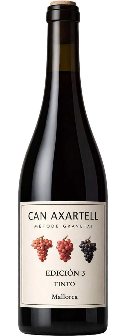 Weinflasche Can Axartell Edición 3 Tinto BIO, Rotwein von Mallorca