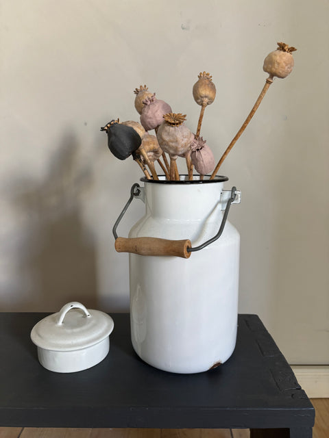 Alte Emaille Milchkanne - Weingärtners Genusshandwerk