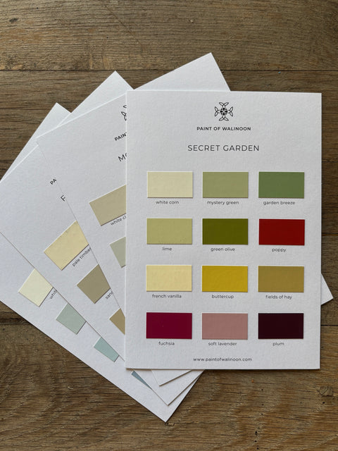 Paint of Walinoon Kreidefarben Farbkartenset - Weingärtners Genusshandwerk