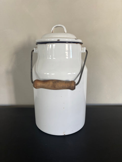 Alte Emaille Milchkanne - Weingärtners Genusshandwerk