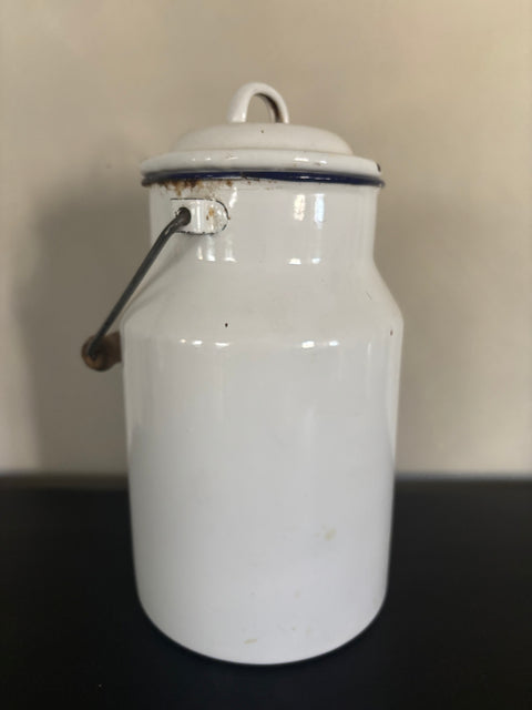 Alte Emaille Milchkanne - Weingärtners Genusshandwerk