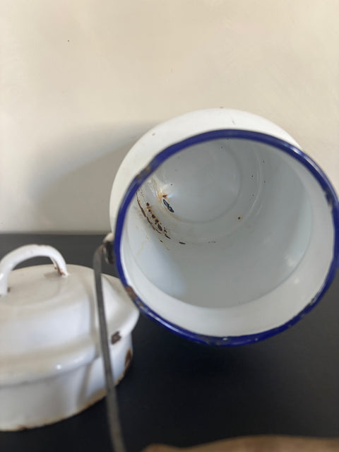 Alte Emaille Milchkanne - Weingärtners Genusshandwerk