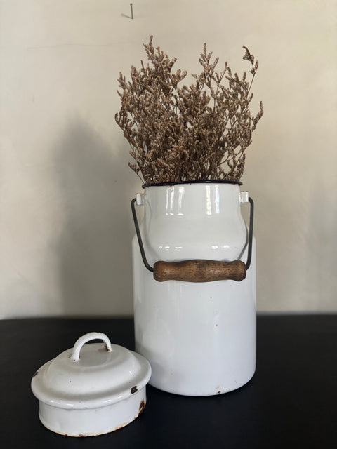 Alte Emaille Milchkanne - Weingärtners Genusshandwerk