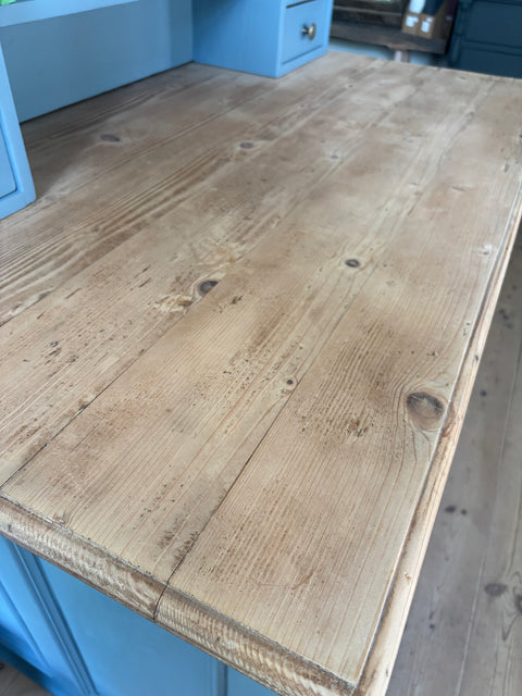 Dänischer Schreibtisch | Kreidefarbe Steel Matt (Blau-grau) - Weingärtners Genusshandwerk