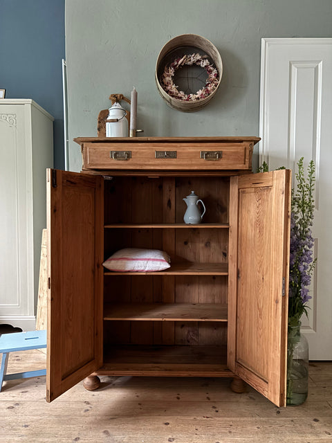 Dänisches antikes Vertiko Kommode Weichholz - Weingärtners Genusshandwerk