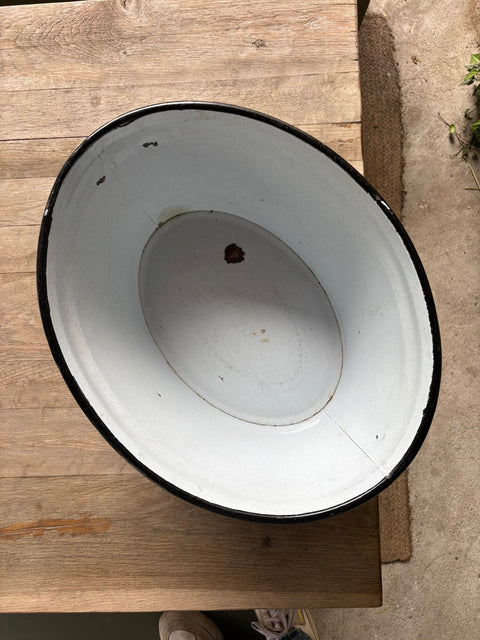 Alte Emaille Wanne Weiß - Weingärtners Genusshandwerk