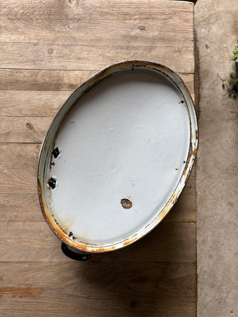 Alte Emaille Wanne Weiß - Weingärtners Genusshandwerk