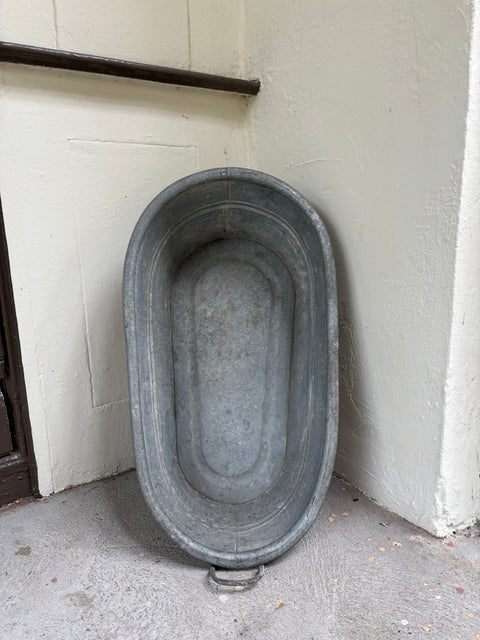 Alte Zink Babywanne (44x80x21cm) - Weingärtners Genusshandwerk