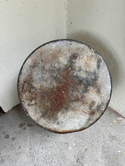 Alter Zink Topf mit Griffen (53x35) - Weingärtners Genusshandwerk