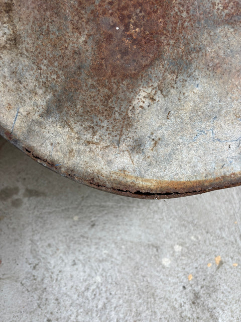 Alter Zink Topf mit Griffen (53x35) - Weingärtners Genusshandwerk