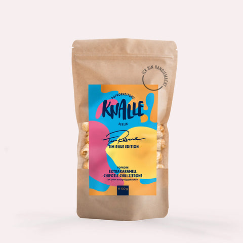 Knalle Extrakaramell Chipotle Chili Zitrone Popcorn – limitierte Tim Raue Edition - Weingärtners Genusshandwerk