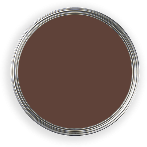 Geöffnete Farbdose Chocolat 603 von Anna von Mangoldt, Farbe von oben