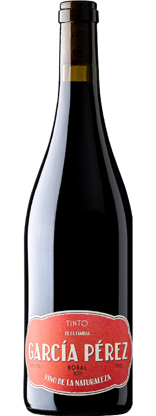 Weinflasche Bodega Parajes del Valle Garcia Perez Bobal Tinto BIO, Rotwein aus Yecla