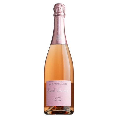 Weinflasche Boeckel Cremant Brut Rosé d'Alsace, Rosé-Schaumwein aus dem Elsass