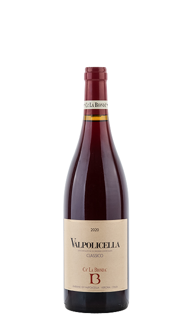 Weinflasche Ca' La Bionda Valpolicella Classico BIO, Rotwein aus Venetien