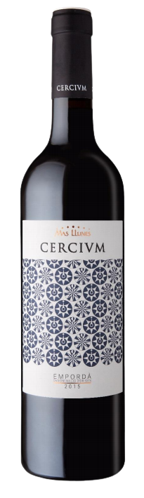 Weinflasche Mas Llunes Cercium BIO, Rotwein aus Empordà