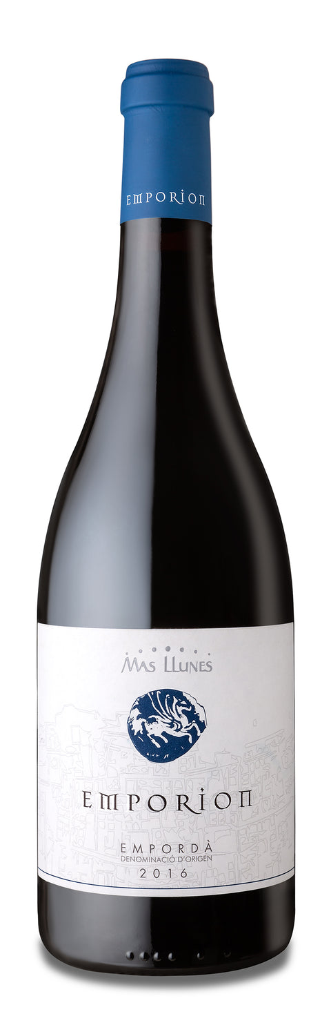 Weinflasche Mas Llunes Emporion BIO, Rotwein aus Empordà