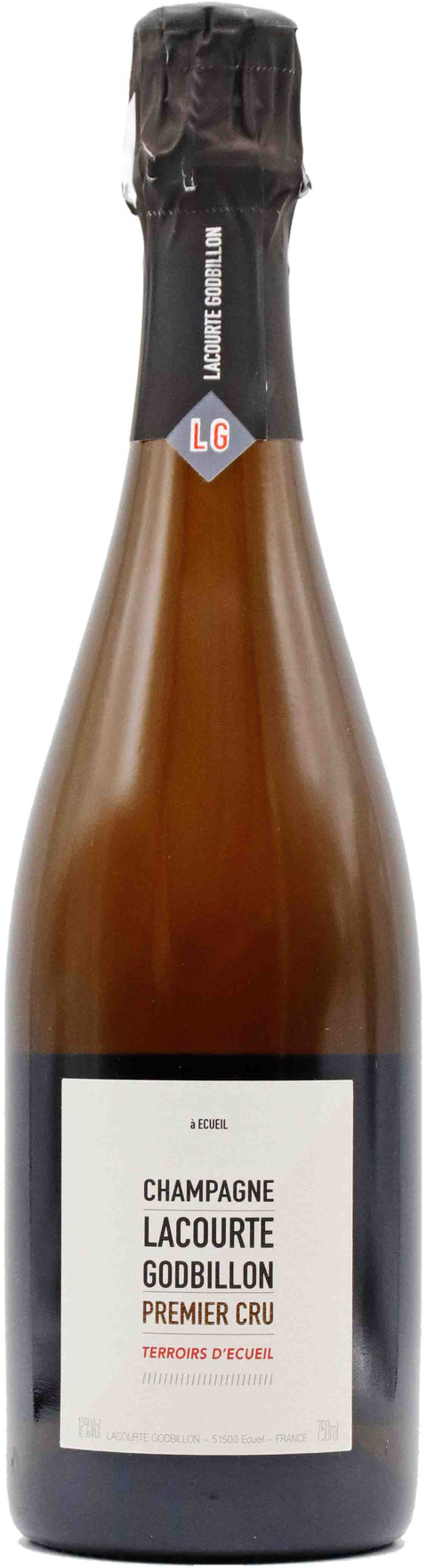 Weinflasche Champagne Lacourte-Godbillon Terroirs d’Ecueil Premier Cru Brut, Schaumwein aus Frankreich