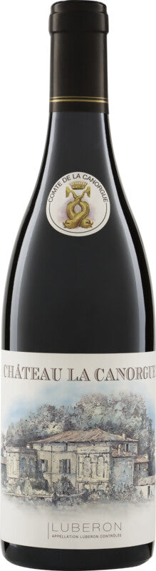Weinflasche Château la Canorgue Rouge Luberon BIO, Rotwein aus Südliche Rhone