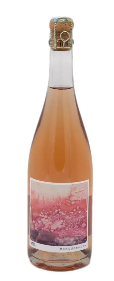 Weinflasche Château Montdomaine Touraine Methode Traditionelle Brut Rosé, Rosé-Schaumwein von der Loire