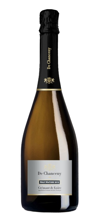 Weinflasche De Chanceny Crémant de Loire Brut Nature, Schaumwein von der Loire