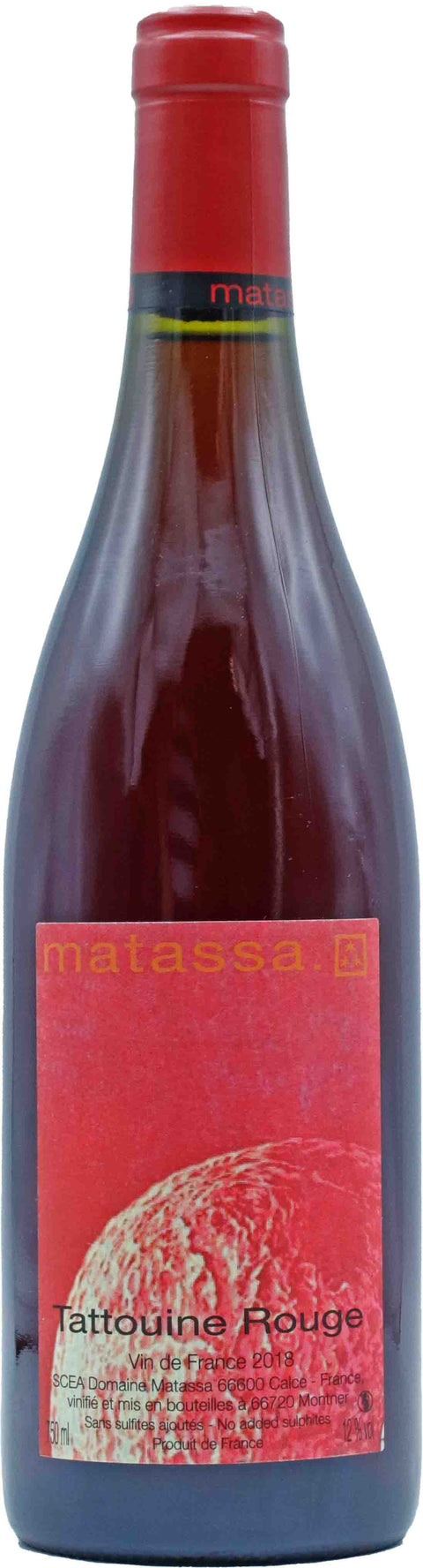 Weinflasche Domaine Matassa Tattouine Rouge, Rotwein aus dem Languedoc-Roussillon