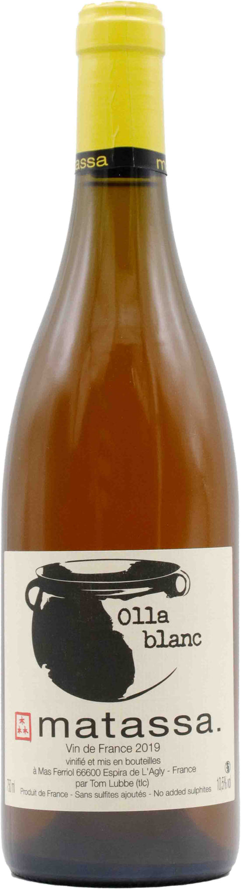 Weinflasche Matassa Olla Blanc, Weißwein aus dem Languedoc-Roussillon