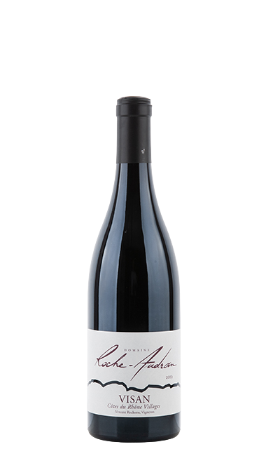 Weinflasche Roche-Audran Côtes du Rhônes Villages Cuvée Visan Rouge BIO, Rotwein aus Südliche Rhone