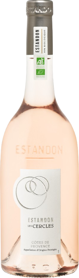 Weinflasche Estandon Les Cercles Rosé BIO, Roséwein aus der Provence