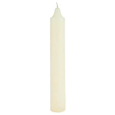 Rustikale cremefarbene Kerze von Ib Laursen mit Ø 3,8 cm und 25 cm Höhe, ideal für Kerzenhalter und Dekorationen.