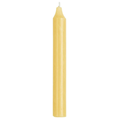 Rustikale Ib Laursen Stab Kerze in Gelb, Ø 2,2 cm und H 18 cm, Kerzenhalter aus Kerzen & Halter Serie