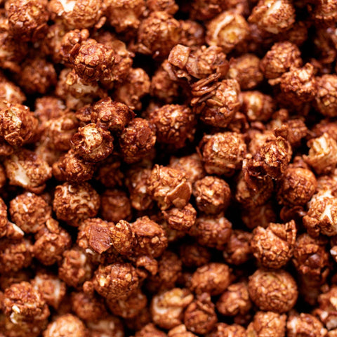 Knalle Dunkle Schokolade Geröstete Mandel Popcorn - Vegan 100g, Ansicht 2