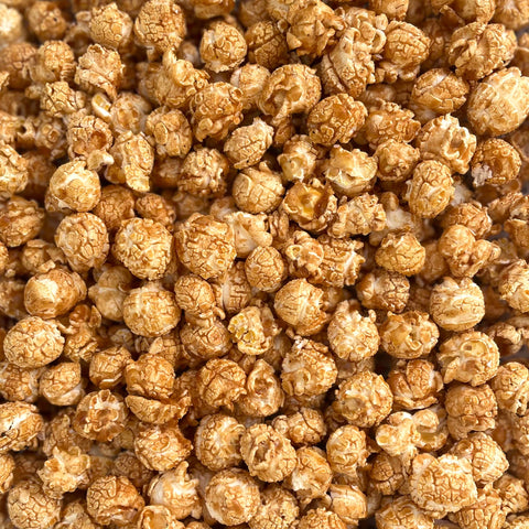 Knalle Franzbrötchen Zimtschnecke Popcorn 100g, gebackene Snacks mit Zimt-Aroma, in der Verpackung von Knalle Popcorn