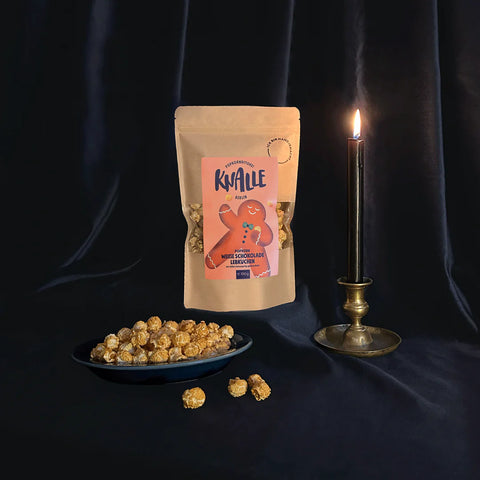 Knalle Weiße Schokolade Lebkuchen Popcorn - Saisonal limitiert 100g, Ansicht 3
