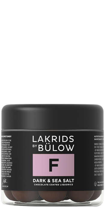 Lakrids by Bülow F - Dark & Sea Salt 125g