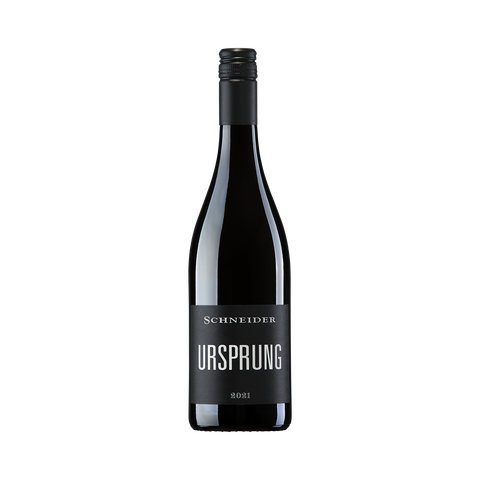 Weinflasche Markus Schneider Ursprung, Rotwein aus der Pfalz