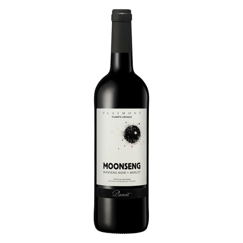 Weinflasche Plaimont Moonseng, Rotwein aus Manseng Noir und Merlot, IGP Côtes de Gascogne