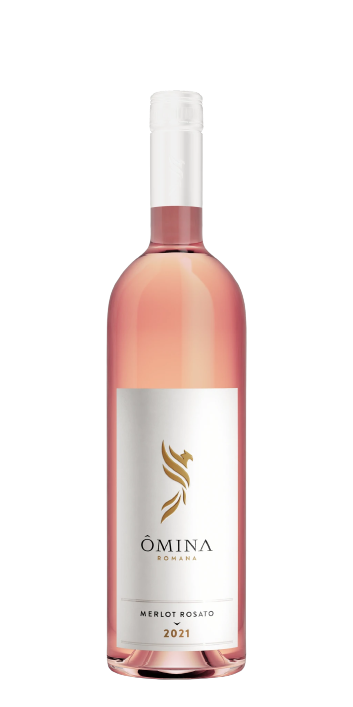Weinflasche Ômina Romana Merlot Rosato, Roséwein aus Latium