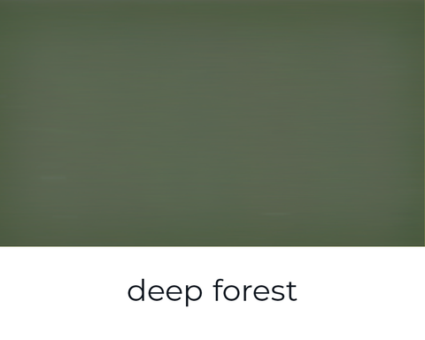 Kreidefarbe in Deep Forest von Paint of Walinoon, Außenfarbe, gestrichenes Wandstück mit grünem, tiefem Waldfarbton