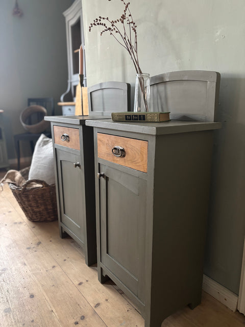 Zwei Nachttische | Raw Umber, Ansicht 2