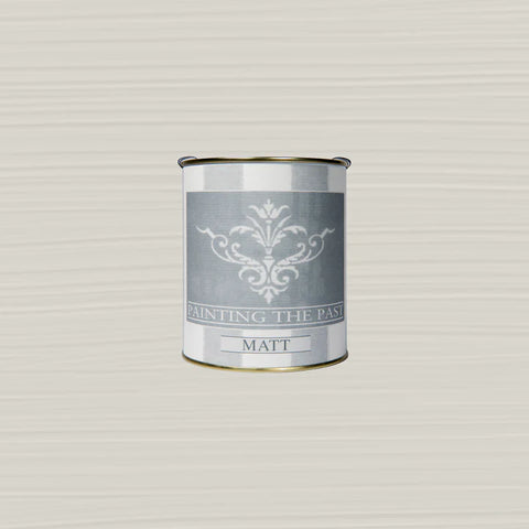Matte salt-colored Kreidefarbe paint by Painting The Past, showing a smooth, neutral-toned wall finish.