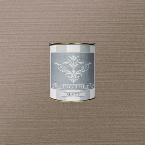 Satin-matte Kreidefarbe von Painting The Past, zeigt eine glatte, schimmernde Oberfläche auf einer Wand.