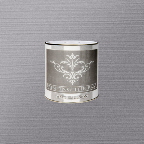 Wandfläche gestrichen in Silver, Kreidefarbe von Painting The Past