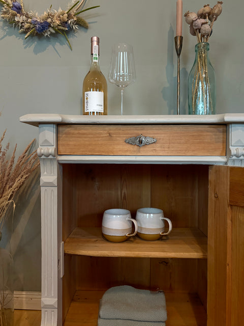 Kleiner alter Schrank/Nachttisch | Kreidefarbe Driftwood, Ansicht 5