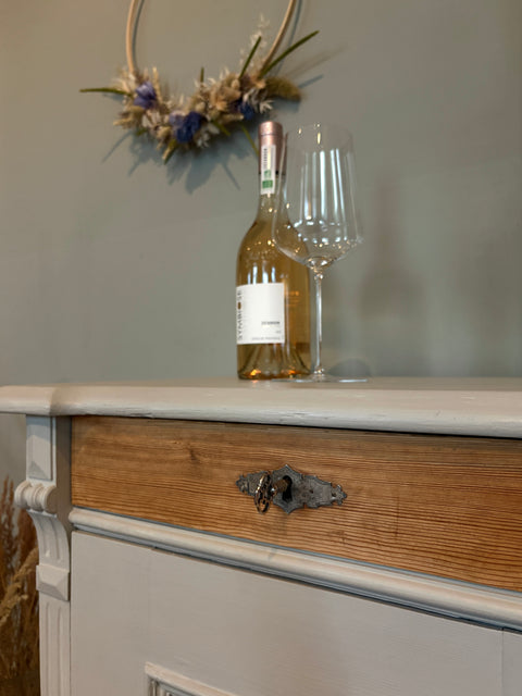 Kleiner alter Schrank/Nachttisch | Kreidefarbe Driftwood, Ansicht 4