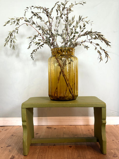 Vintage-Holzschemel – Matcha (grün), Ansicht 4