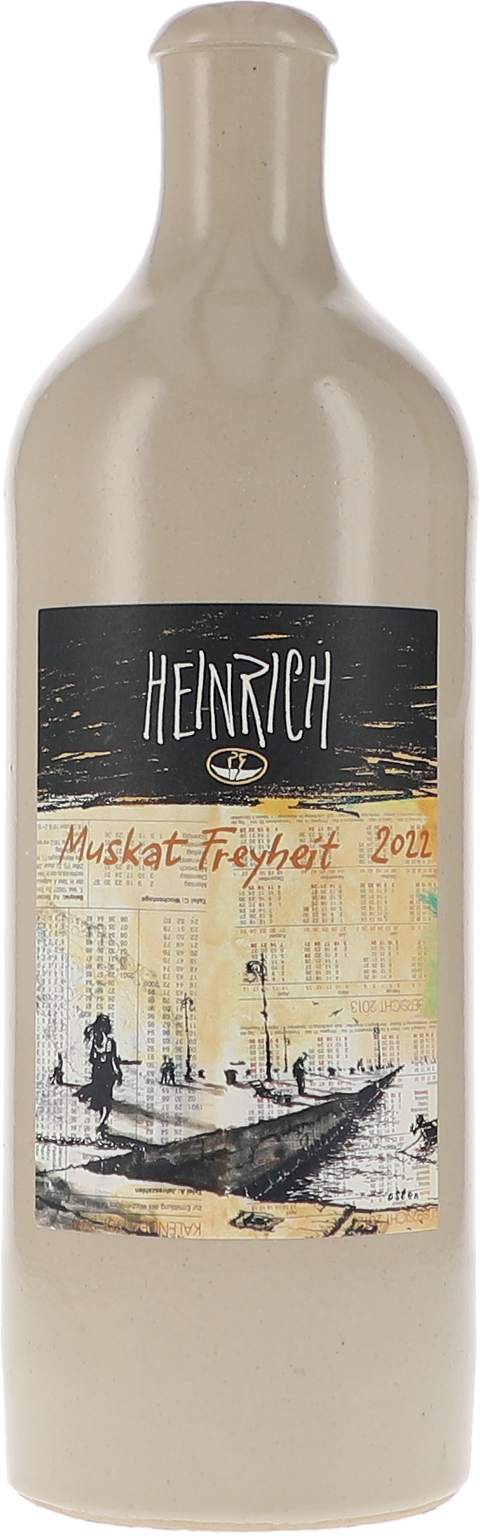 Weinflasche Heinrich Muscat Freyheit BIO, Orangewein aus Burgenland