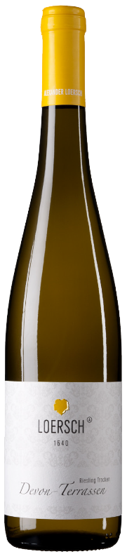 Weinflasche Loersch Devon-Terrassen Trittenheimer Apotheke Riesling GG, Weißwein von der Mosel